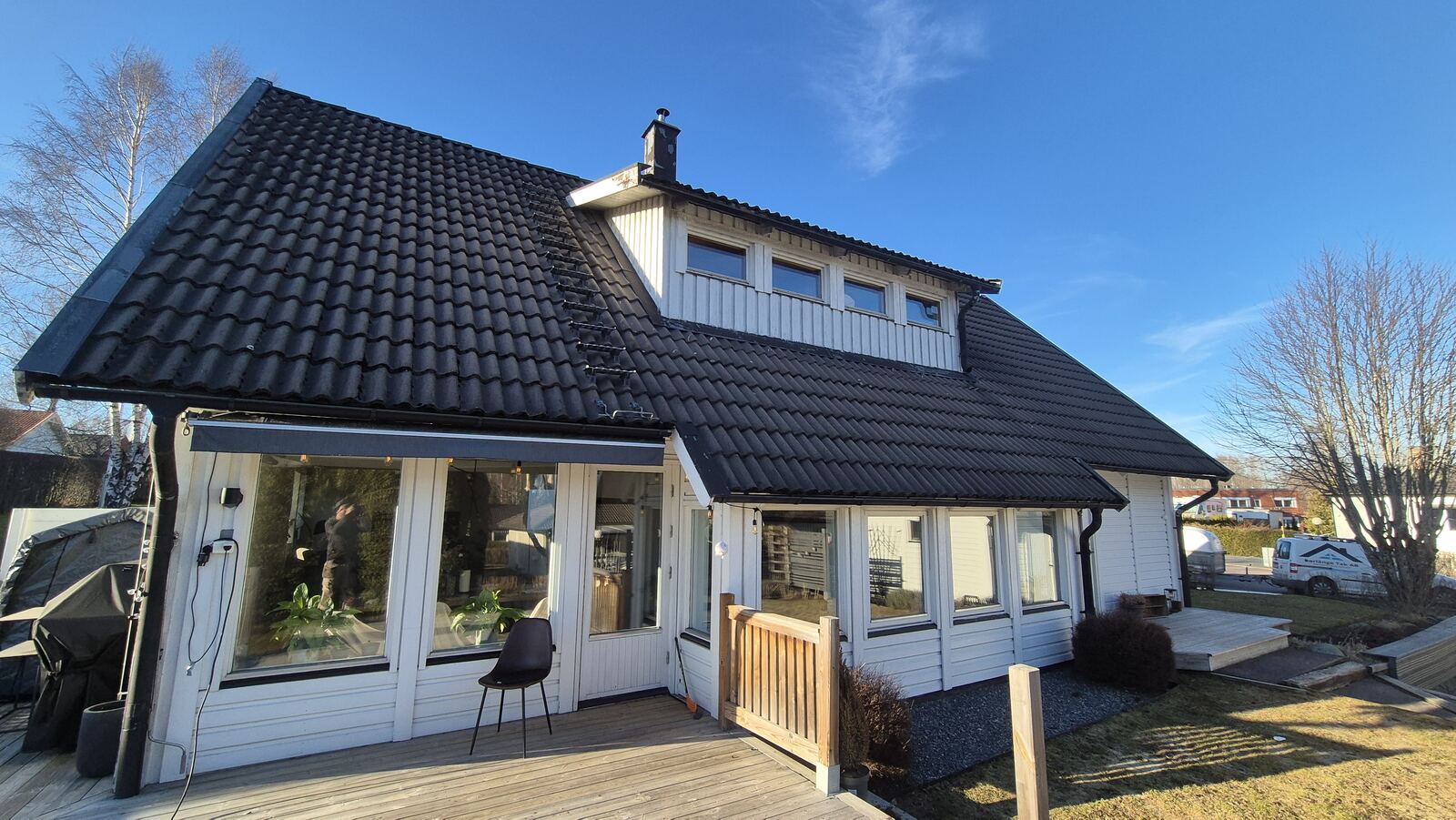 Tak före renovering i Borlänge